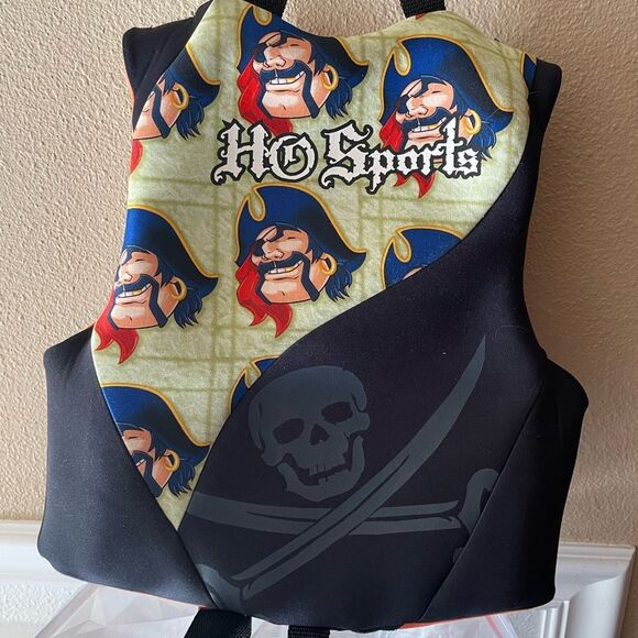 HO Sports Kids Pirate Life Vest 30-50 Pounds - Picture 7 of 11
